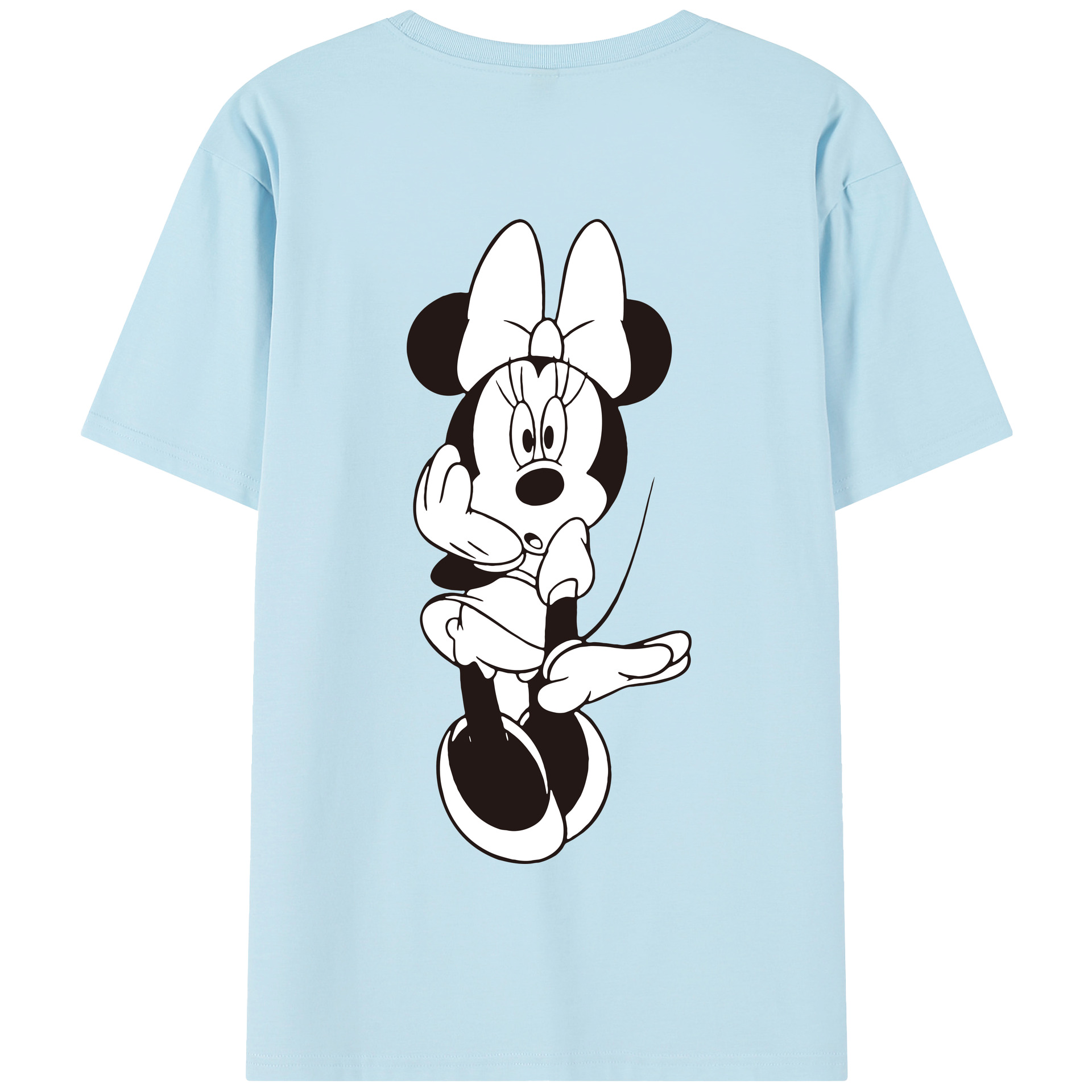 （画像用） ミッキーマウス Mickey Mouse 綿100％半袖Tシャツ（背面プリント）